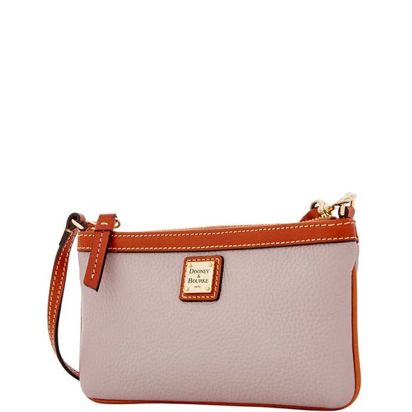 Dooney & Bourke Pebble Grain Large Slim Wristlet - Oyster - Picture 2 of 4